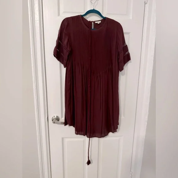 Aritzia | Dresses | Wilfred Dress From Aritzia Size Small In Burgundy |  Poshmark